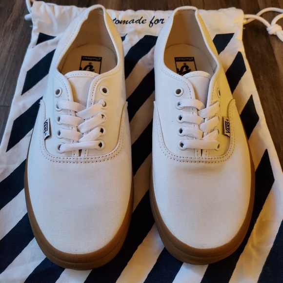 BRAND NEW! VANS CUSTOMS AUTHENTIC TRUE WHITE GUM - Picture 4 of 6